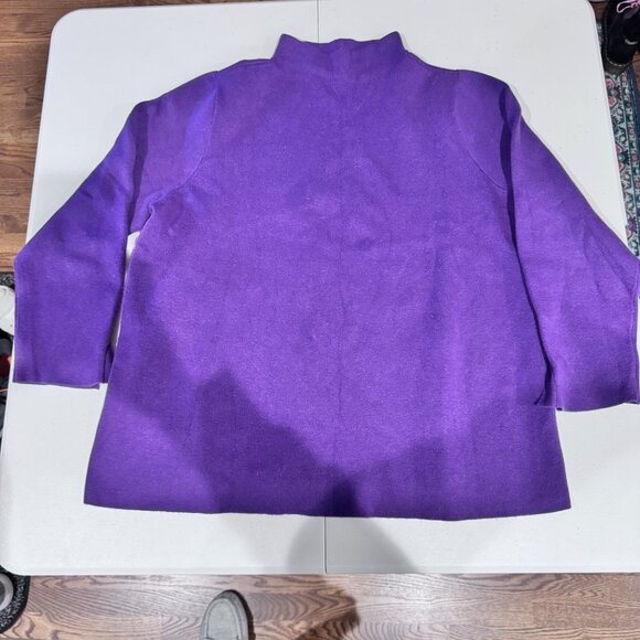 J. Jill Purple Mock Neck Pullover Sweater Size 2x - Picture 1 of 6
